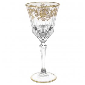 Бокалы для белого вина 220 мл 6 шт Bohemia Design "Адажио /Золотой узор 202" / 231692