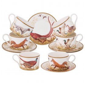 Набор чайных пар 300 мл 6 шт LEFARD "Охота" / 330022