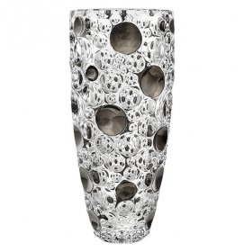 Ваза для цветов 35 см  Bohemia Jihlava &quot;Lisboa /Платиновые шары&quot; хрусталь Йиглава / 142663