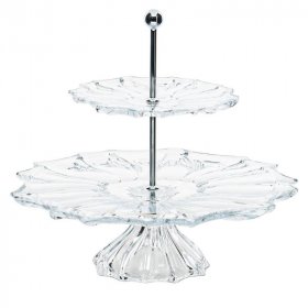 Этажерка 2-х ярусная н/н  Aurum Crystal &quot;Plantica /Без декора&quot; / 313940