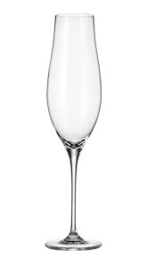 Бокалы для шампанского 220 мл 6 шт  Crystalite Bohemia "Limosa /Без декора" / 331720