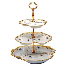 Этажерка-менажница 3-х ярусная  Weimar Porzellan &quot;Мелкие цветы /1016&quot; / 002014