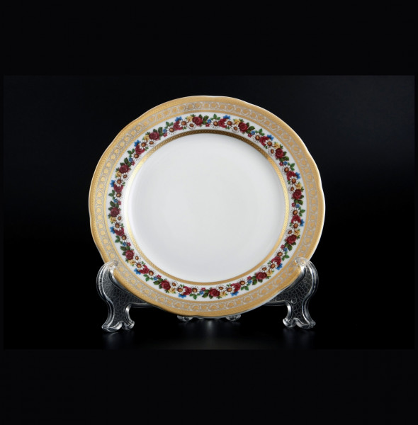 Набор тарелок 19 см 6 шт  Bohemia Porcelan Moritz Zdekauer 1810 s.r.o. &quot;Анжелика /Цветочный венок&quot; / 091846
