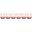 Стаканы для виски 450 мл 6 шт розовые  Le Stelle &quot;Opium&quot; (подарочная упаковка) / 342814