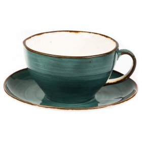 Набор чайных пар 375 мл 4 шт  P.L. Proff Cuisine &quot;Green Sea&quot; (4шт.) / 314536