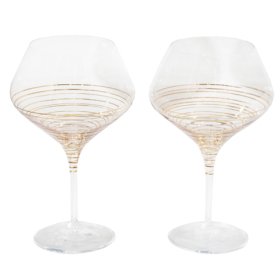 Бокалы для красного вина 470 мл 2 шт  Crystalex CZ s.r.o. &quot;Аморосо /Золотая спираль /8441&quot; / 111243