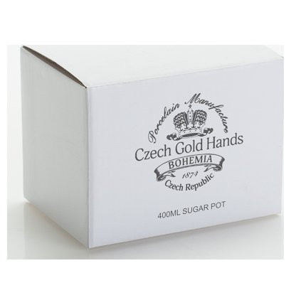 Сахарница 400 мл  Porcelaine Czech Gold Hands &quot;Луиза /Голубой узор&quot; / 153118