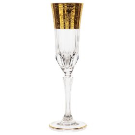 Бокалы для шампанского 180 мл 6 шт  Astra Gold &quot;Адажио /Аллегро /Золотой рельефный узор&quot; / 377520