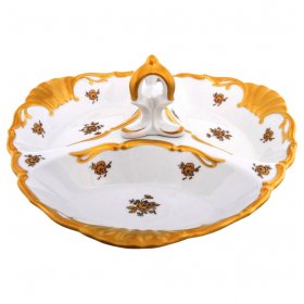 Менажница 26 см с ручкой  Chodov &quot;Корона /Золотая роза&quot; / 201743