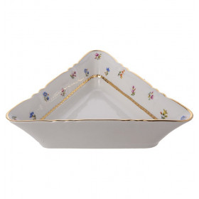 Салатник 21 см треугольный  Epiag &quot;Аляска /Мелкие цветы /3051&quot; / 197789