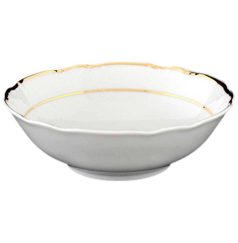 Салатник 16 см  Thun "Констанция /Золотая ниточка /отводка золото" / 020277 в Санкт-Петербурге