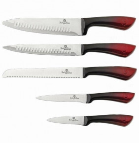 Набор кухонных ножей 6 предметов на подставке  Berlinger Haus "Limited Edition" / 135754