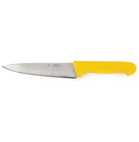 Нож поварской 16 см  P.L. Proff Cuisine &quot;PRO-Line&quot; желтый / 316402