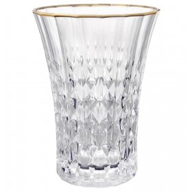 Стаканы для воды 360 мл 6 шт  Bohemia Design "Даймонд /Золотой ободок" / 256225
