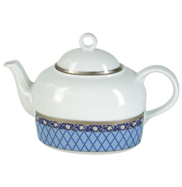 Заварочный чайник 1,2 л  Thun &quot;Кайро /Сетка на синем /платина&quot; / 255327