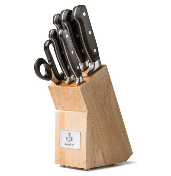 Набор кухонных ножей 6 предметов на подставке  Taller &quot;Лэнгфорд /TalleR&quot; / 229641