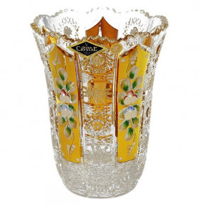 Ваза для цветов 15 см  Aurum Crystal "Хрусталь с золотом" / 059306