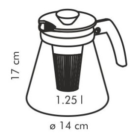 Заварочный чайник 1,25 л с ситечками для заваривания  Tescoma &quot;TEO&quot;  / 148595