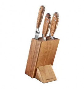 Набор кухонных ножей 5 предметов на подставке  Tescoma "FEELWOOD / 247528