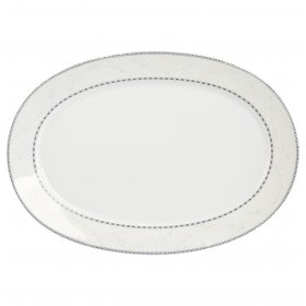 Блюдо 38 см овальное  Porcelaine Czech Gold Hands "Астра /Флоренция" / 225952