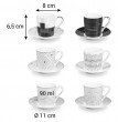 Набор кофейных пар 90 мл 6 шт для эспрессо  Tescoma &quot;myCOFFEE /Infinity&quot; / 288616
