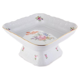 Салатник 25 см квадратный н/н  Thun &quot;Бернадотт /Полевой цветок&quot; / 151547