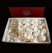 Чайный сервиз на 6 персон 15 предметов  Bohemia Porcelan Moritz Zdekauer 1810 s.r.o. &quot;Анжелика /Маленькие золотые розочки /СК&quot; подарочная упаковка / 0