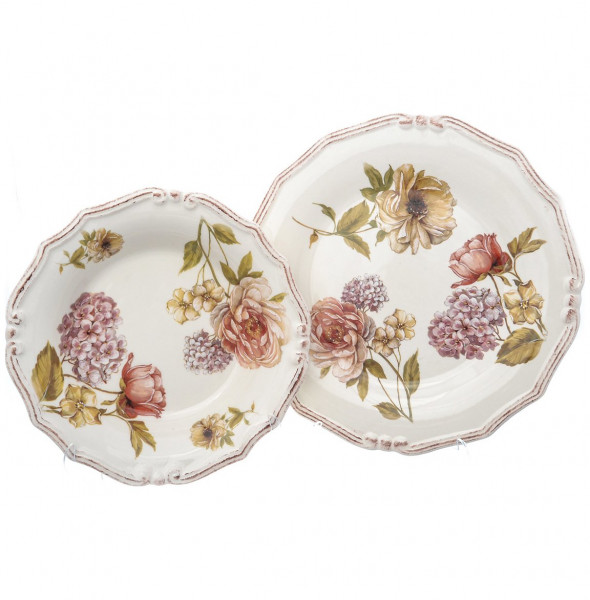 Набор тарелок 2 предмета (24, 25 см)  Ceramica Cuore &quot;Сады Флоренции&quot;  / 226241
