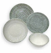 Набор тарелок 24 предмета на 6 персон  O.M.S. Collection &quot;TULU /PORCELAIN SETS /White&quot; / 303459