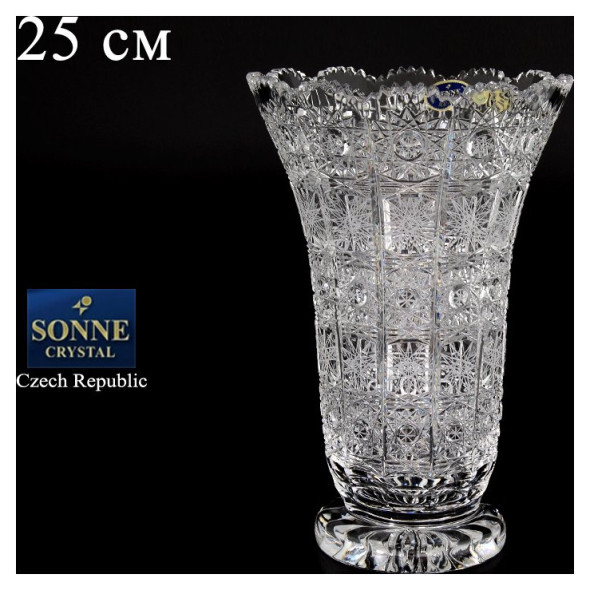 Ваза для цветов 25 см  Sonne Crystal &quot;S. Crystal /Хрусталь резной&quot; / 083824