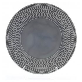 Тарелка 22 см 1 шт глубокая  Cmielow &quot;София /Серая глазурь&quot; / 246649