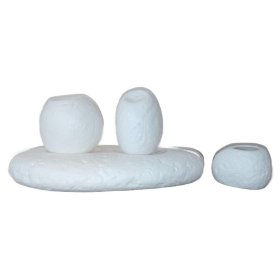 Набор для специй 4 предмета (солонка, перечница, подставка для зубачисток)  Villin`s &quot;Речная галька&quot; / 386366