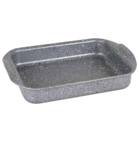 Форма для запекания 29 х 27 х 7 см антипригарное покрытие 4 л серый  O.M.S. Collection &quot;GRANITE OVEN TRAYS&quot; / 295673