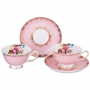 Набор чайных пар 200 мл 2 шт  LEFARD "Букет /Розовый" / 189686