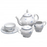 Чайный сервиз на 6 персон 15 предметов  Thun "Бернадотт /Синий цветок" / 006229