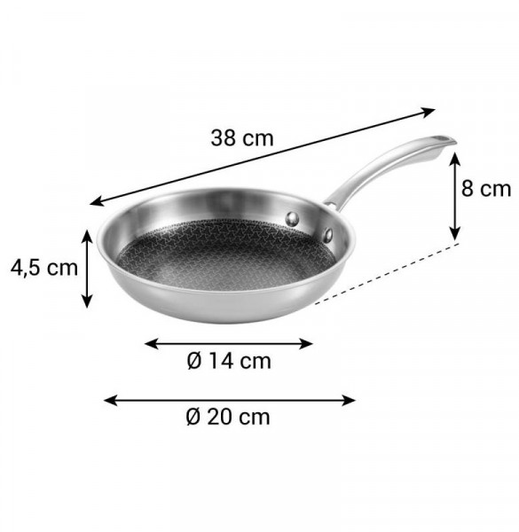 Сковорода 20 х 8 см  Tescoma &quot;SteelCRAFT&quot; / 285202