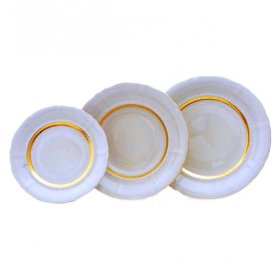 Набор тарелок 18 предметов (19, 23, 25 см)  Leander &quot;Соната /Отводка золото&quot; / 158210