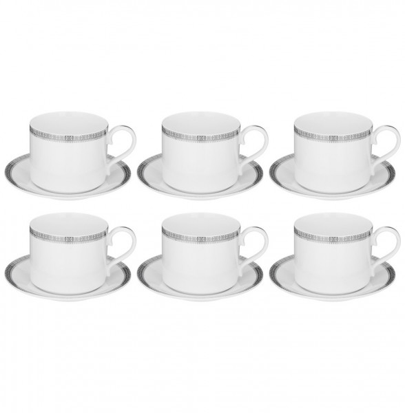 Чайный сервиз на 6 перcон 14 предметов  LEFARD &quot;Croun /Платина&quot; / 310644