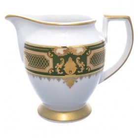 Молочник  Falkenporzellan "Донна /Зелёная в золотой роскоши" / 198277