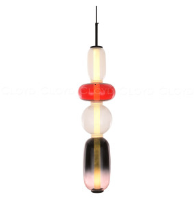 Подвесной светильник 1 рожковый  Cloyd "SUPERNOVA" / выс. 65 см - черный / 350162