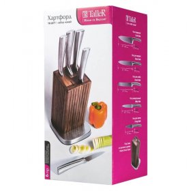 Набор кухонных ножей 6 предметов на подставке  Taller &quot;Хартфорд /TalleR&quot; / 226182