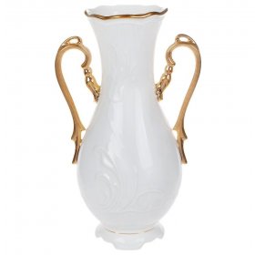 Ваза для цветов 30 см  Thun "Тулип /Золотая ниточка /отводка золото" / 151288