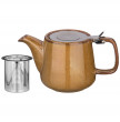 Заварочный чайник 500 мл с металлическим ситечком и крышкой коричневый  Bronco &quot;Luster&quot; / 228667