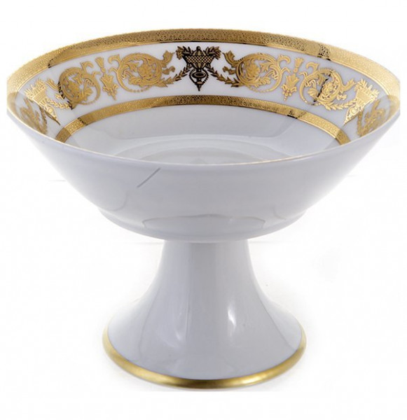 Пиала 13 см  Bavarian Porcelain &quot;Александрия /Золотой узор на белом&quot; / 093624
