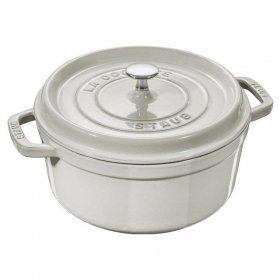 Кокот 20 см с крышкой 2,2 л белый трюфель  Staub &quot;La Cocotte&quot; / 342593