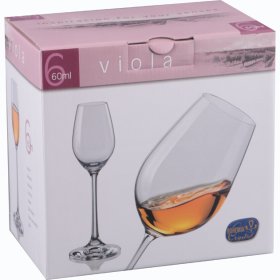 Рюмки 60 мл 6 шт  Crystalex CZ s.r.o. &quot;Виола /Без декора&quot; / 005412