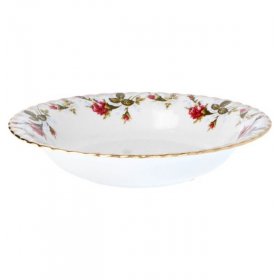 Тарелка 22,5 см глубокая  Cmielow &quot;Ивона /Шиповник&quot; / 279159