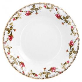 Тарелка 22,5 см глубокая  Cmielow &quot;Ивона /Шиповник&quot; / 279159