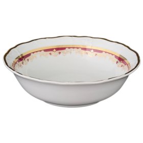 Салатник 25 см  Thun &quot;Мария-Луиза /Лилии на красном&quot; / 092365