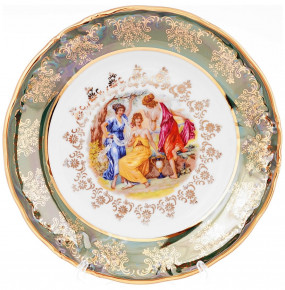 Набор тарелок 19 см 6 шт  МаМ декор "Фредерика /Мадонна зелёная" / 159753